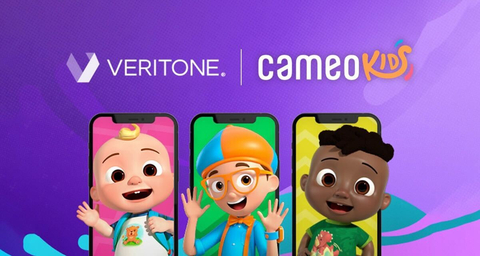 Cameo Kids personalized video experience powered by Veritone Voice